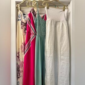 Lot of Maxi Boutique Maxi Dresses (size Large)